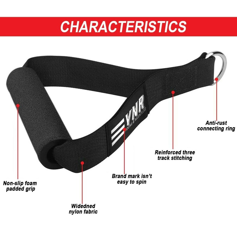Exercise Handles Heavy Duty Cable Machine Attachments D Handle Stirrup