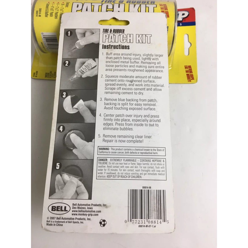 Monkey Grip Tire & Rubber Patch Kit. Lot Of 2