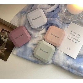 Portable Contact Lens Cases Kit, Travel Eye Contacts Case Box Holder, Lenses Tweezers Remover Tool, Solution Bottle, Square, Green