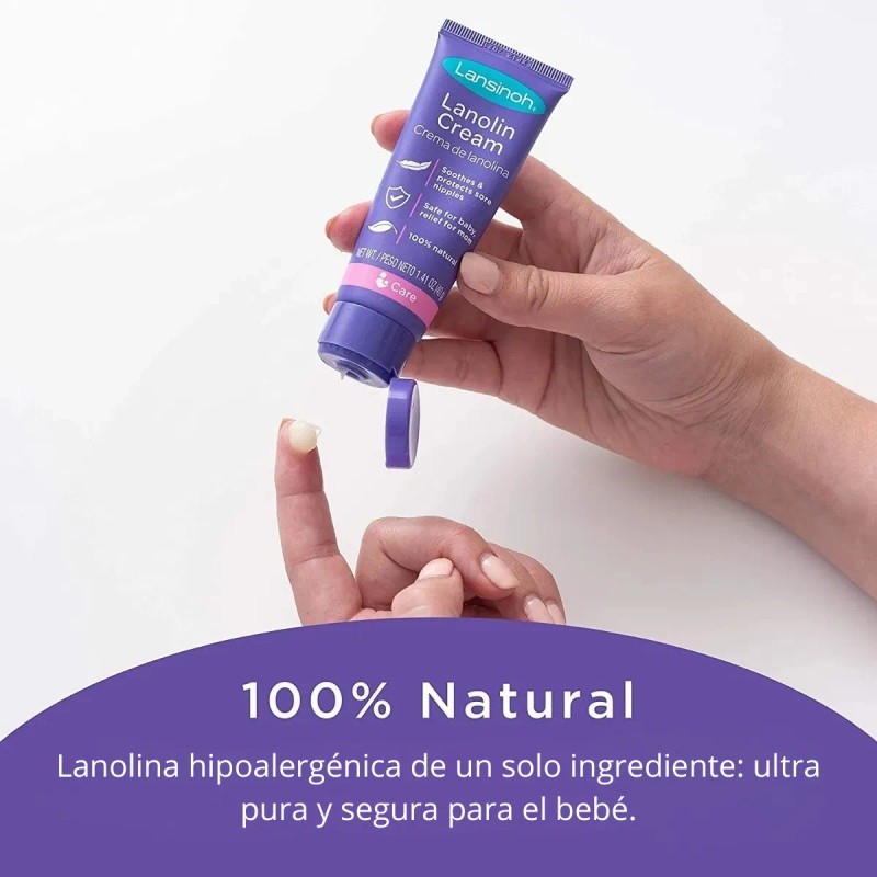 Lansinoh Crema Para Pezones 40 G Lanolina 100 % Natural