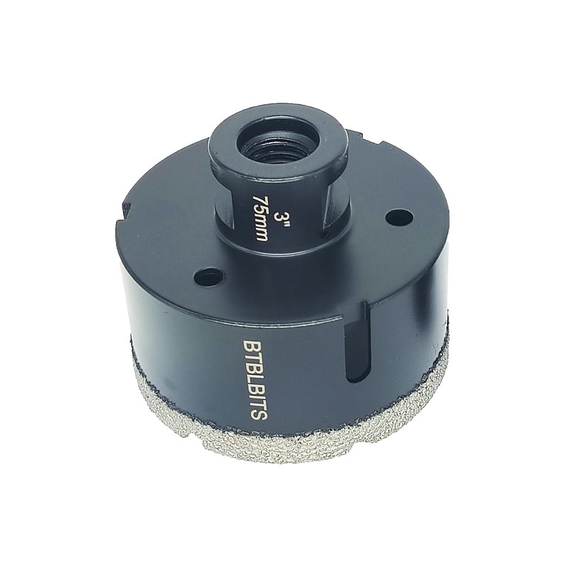 BTBLBITS 3'' Dry Diamond Core Drill Bit 75mm Tile Hole