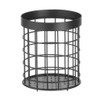 HENDI Cutlery basket black, ⌀120x(H)150 mm