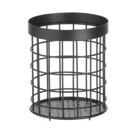 HENDI Cutlery basket black, ⌀120x(H)150 mm