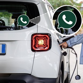 SRE INVENTION Whatsapp Social Media Logo Stickers Pack of 2, 4"" Height- for Car Truck Laptop Toolbox Decor Fun Colourful Designs, Green, SRE-WHATSAPP LOGO-1