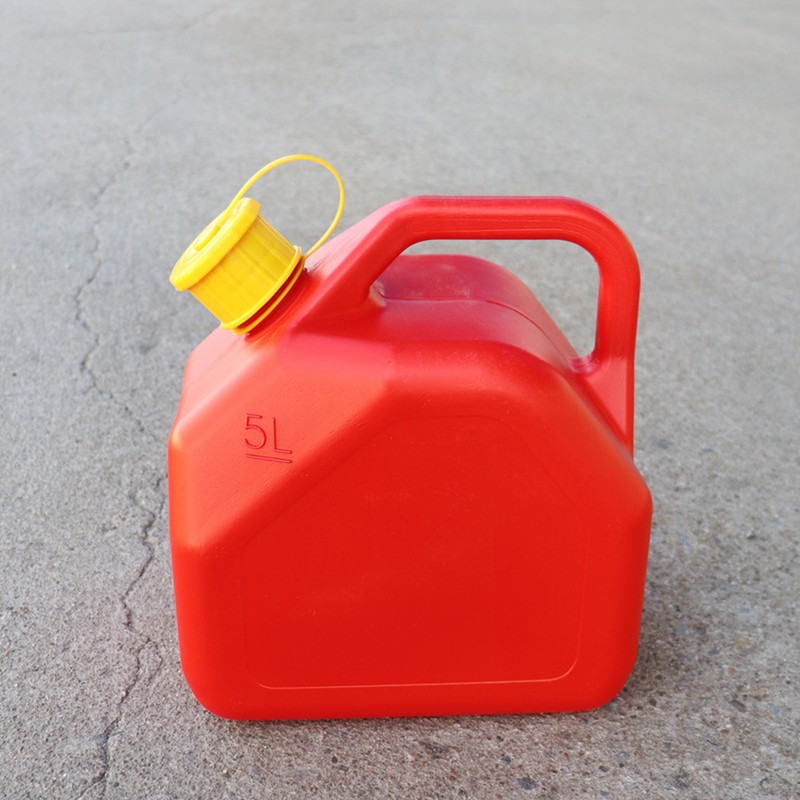 Gas Can 5L 1.3 Gallon ABS Leakage Free Red Portable