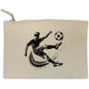 'Soccer Player' Canvas Clutch Bag/Accessory Case (CL00043429)