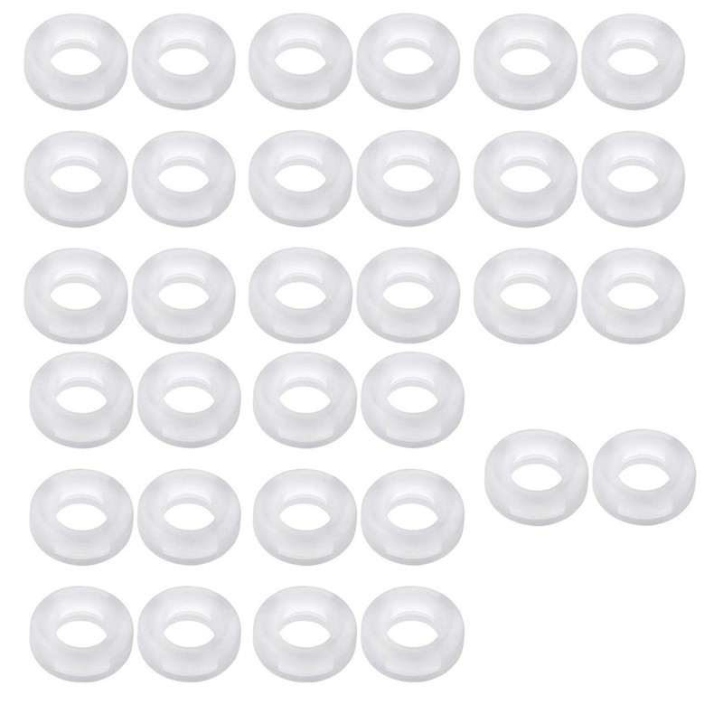 16 Pairs Clear Silicone Glasses Legs Anti-Slip Ring Eyeglass Frame