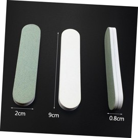 Mikinona 40pcs Dual Sided Artwork Polishing Sponge Block Walnut Bodhi Nail Buffer for Artwork Polishing Durable DIY Tool for Home Professional Use Unique Design for Easy Brightening