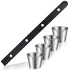 Sunnychicc 1 Set 5 ft Shot Board with 4 Stainless