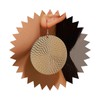 Iaceble Boho Large Disc Drop Earrings Hammered Disc Earring Disc