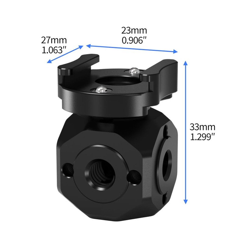 CS PRIORITY Mini Aluminum Alloy Multi Screw Hole Adapter with