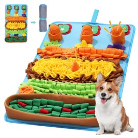 ORIA Snuffle Mat for Dogs, Interactive Sniff Mat for Slow Eating and Keep Busy, Encourages Natural Foraging Skills, Pet Snuffle Lick for Dogs Cats Rabbits, 30 x 20 inch