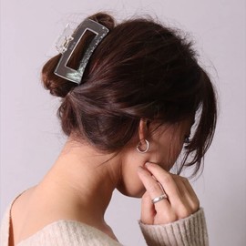 Big Square Hair Clip (BG0044) (Clear)