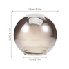 Ciieeo Gray Glass Lamp Shade Replacement Globe Lampshade Table Lamp