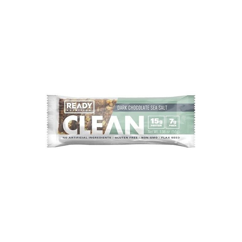 Clean Ready CLEAN Bar, SEA SALT DARK CHOCOLATE 24 TOTAL