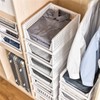 Stackable Storage Basket Plastic Large Open Drawer Wardrobe Cloth Container
