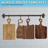 TRINKA Charcuterie Board Template Set - 6 Pcs Acrylic Router