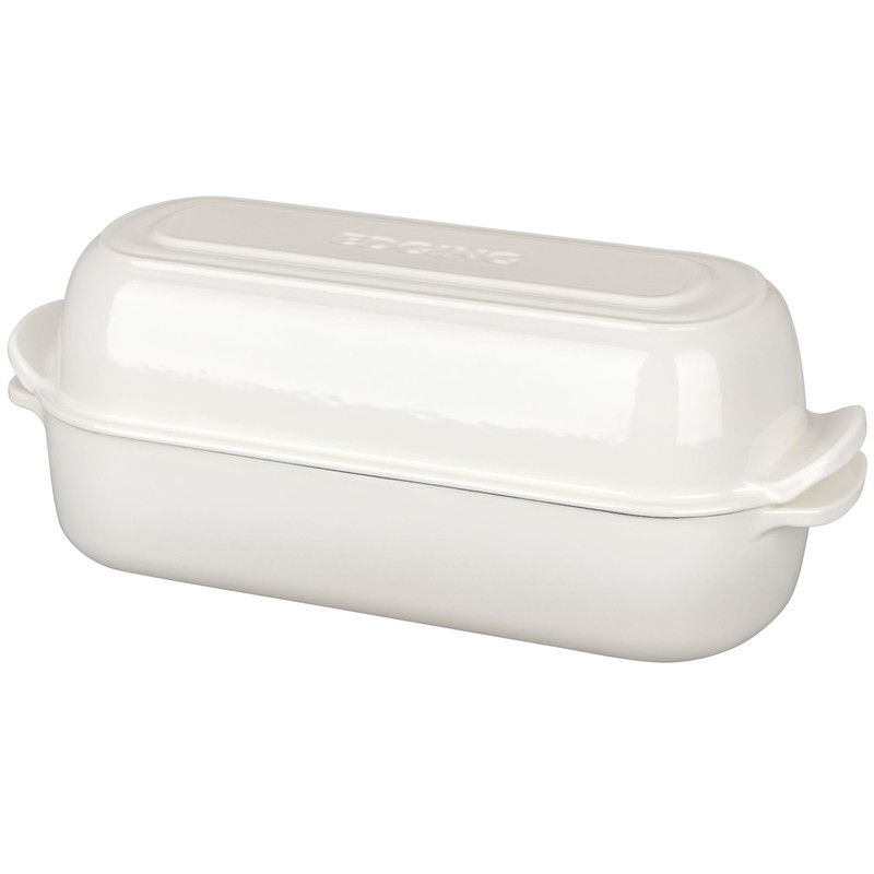 Enameled Cast Iron Loaf Pan with Lid, Dutch Oven Bread