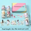 NOTIONSLAND 4 Rolls Aesthetic Washi Tape Set, PET Washi Tape,