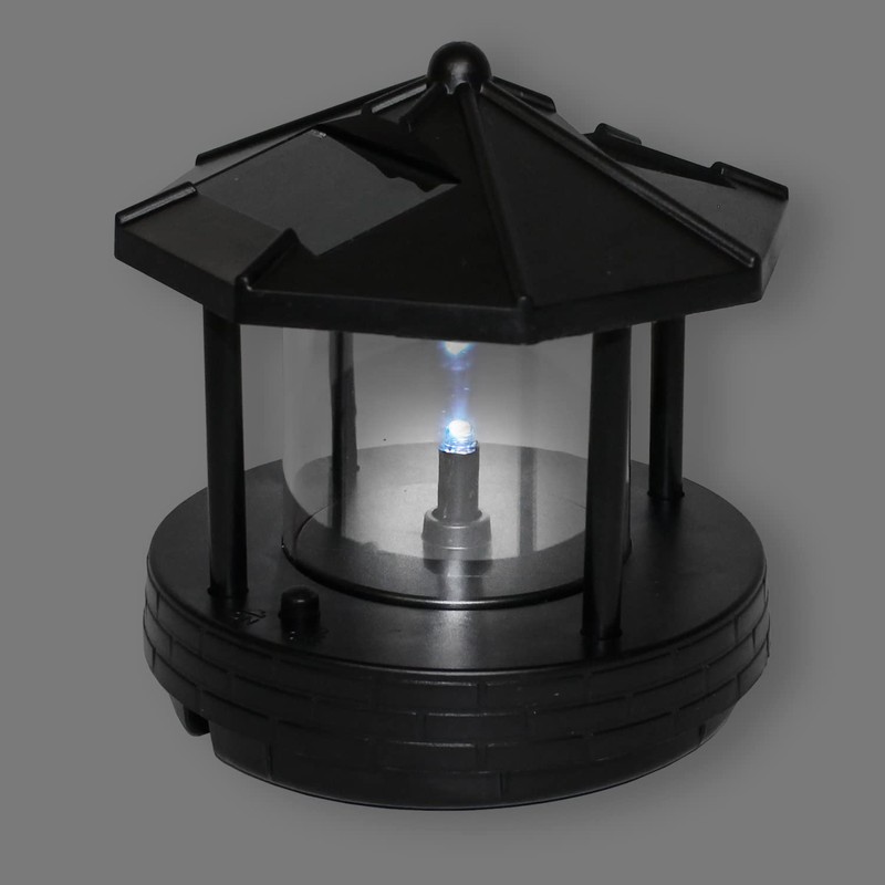 colourliving Lighthouse Replacement Head Flashing for Decorative Solar Lighthouses Red