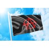 DMSE Anarchy Anarchists Punk Flag 3X5 Ft Foot 100% Polyester