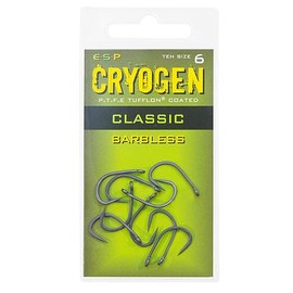 ESP Cryogen Classic Barbless Carp Hooks: 6