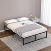 VECELO 14" High Full Bed Frame/Metal Platform Mattress Foundation/No Box