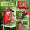 Squirrel Proof Bird Feeder for Outdoors Hanging, Metal Wild Bird