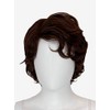 EpicCosplay Aion Short Wavy/Curls Wig (Dark Brown)