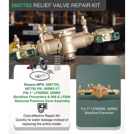 0887785 RK 009M2-VT 1" 009M2 Total Relief Valve Repair Kit Assembly for 1" LF009M2, 009M2 Backflow Preventers, 009 & LF009 Reduced Pressure Zone Assemblies, RK-009