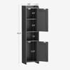 GLANZALANT Bathroom Cabinet with 2 Doors, 7.3 x 9.8 x