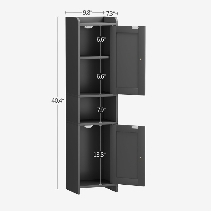 GLANZALANT Bathroom Cabinet with 2 Doors, 7.3 x 9.8 x
