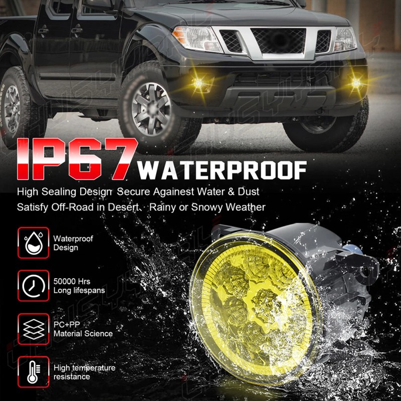 CHUSYYRAY LED Fog Light Lamps 12V front Bumper Right&Left Side