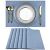 WAZAIGUR Placemats,Easy to Clean Crisscross Woven Vinyl Place Mats Durable