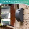 Metal Mailbox Wall Mount, Large Locking Mailbox with Key Lock,
