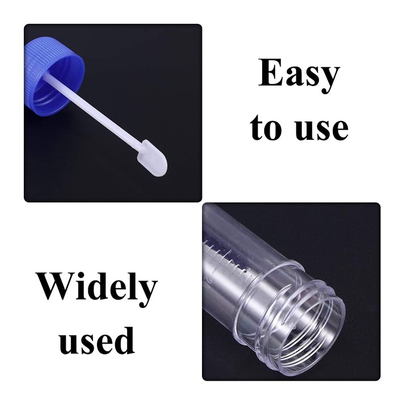 10 Pcs 25-30ml Stool Containers Sample Plastic Specimen Cup with