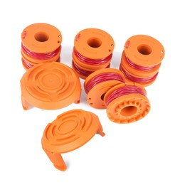 Trimmer Spool Line for Worx，Edger Spool Compatible with Worx trimmer spools Weed Eater String,Trimmer Line Refills 0.065 inch for Electric String Trimmers，Weed Wacker Spool Replacement Parts