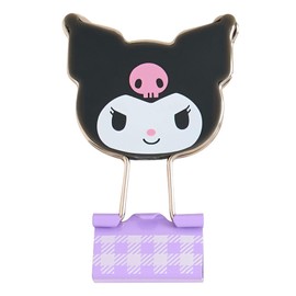 Sanrio Double Clips, Set of 3, Kuromi, ABS and Steel 615439