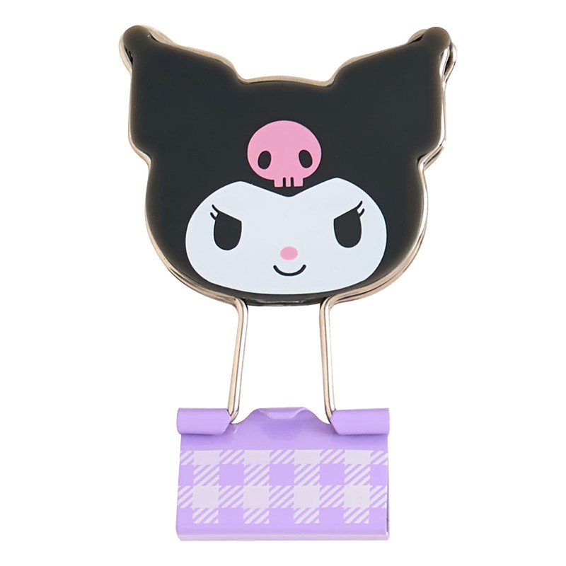 Sanrio Double Clips, Set of 3, Kuromi, ABS and Steel