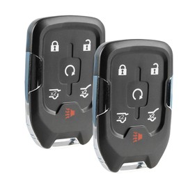 BestKeys Smart Proximity Keyless Entry Remote Control Car Key Fob Compatible with 2015-2019 Yukon XL Denali Suburban Tahoe HYQ1AA 315MHz 6 Buttons (2)