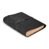 LEATHER VILLAGE Lined Paper Leather Bound Journal-260 Pages, Black, 6 X 4 Inches (A6) - Book of Shadows - Writing Notebook, Daily Notepad, Travel Diary For Women/Men