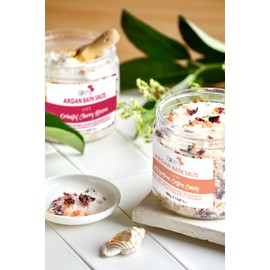 Silk Oil of Morocco Egyptian Cotton Candy Argan Luxe Bath Salts 450 g