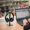 Unbranded Headphone Stand Headset Holder Rack With Aluminium Supporting Bar