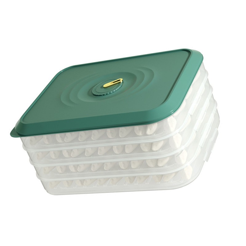 Dumpling Storage Box Multi Layer Excellent Sealing Dumpling Food Container