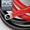 Zrigiwr 4AWG 15-Inches Battery Cables Set, (1 Positive & 1