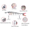 ZHIGOU Fishing Lures Realistic Multi-Jointed Swimbait for Freshwater and Saltwater,