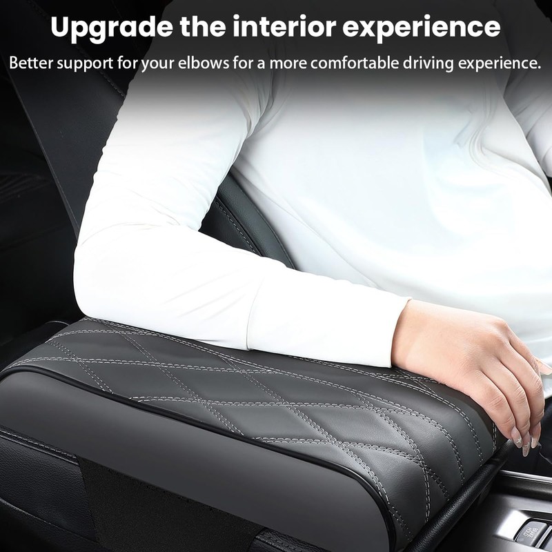 Osilly Car Armrest Cover, Auto Leather Waterproof Center Middle Console