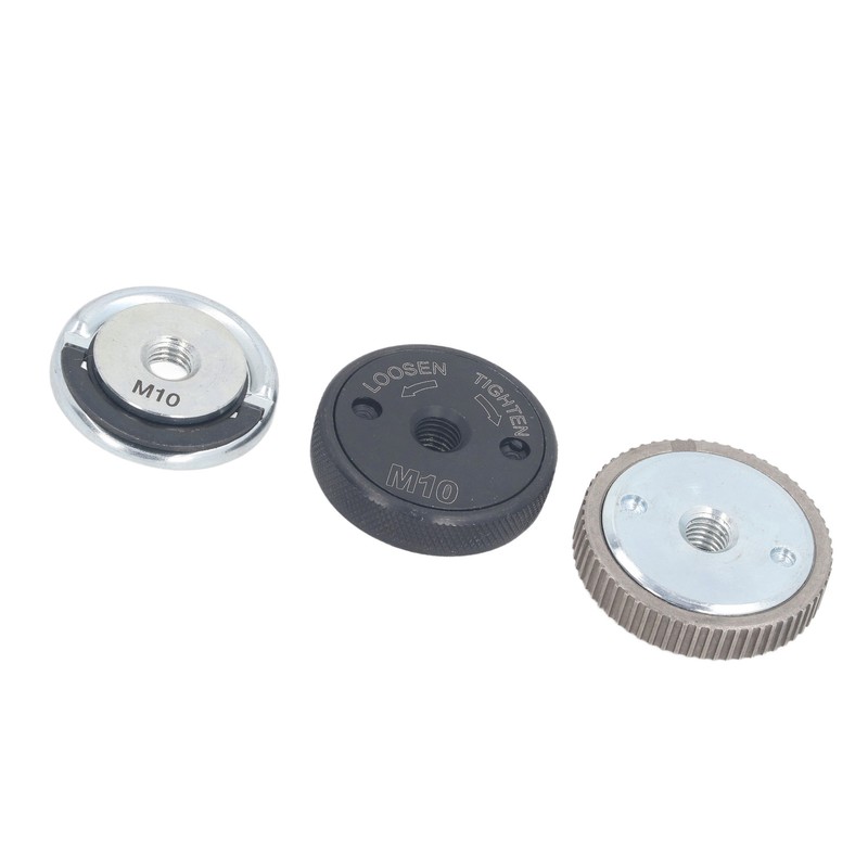 3PCS M10 Angle Grinder Flange Nut Self Locking Pressure Plate