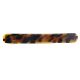 Baoblaze 2 x Women's Hair Clips, French Hair Clips, Vintage Hair Accessories, Barrette, Automatic Tortoise Shell Hair Clips for Women and Girls, Fine Hair and Medium Thick Hair, Leopard Brown