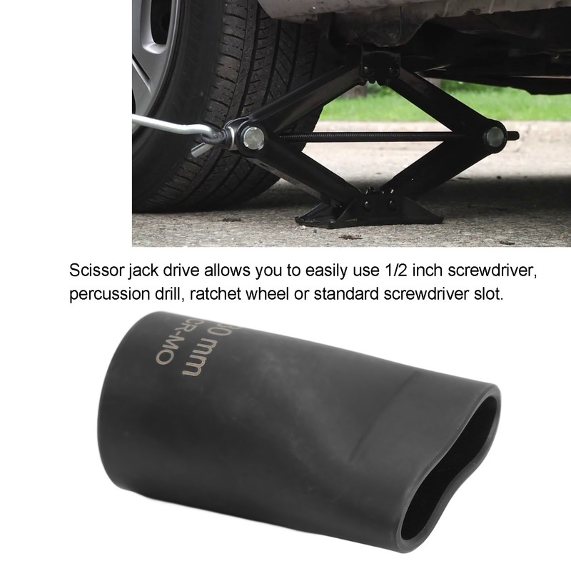 1/2in Scissor Jack Quick Drive Metal Sturdy Wearproof High Performance